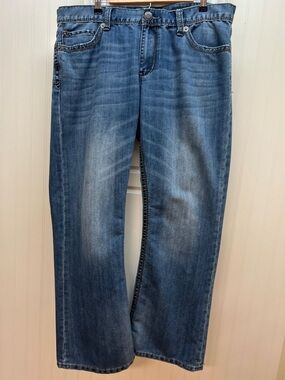 Classic Straight Leg Blue Jeans